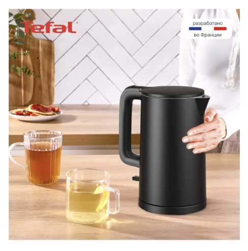 Электрочайник Tefal Thermo Protect KO1408E0 черный купить,NaN
