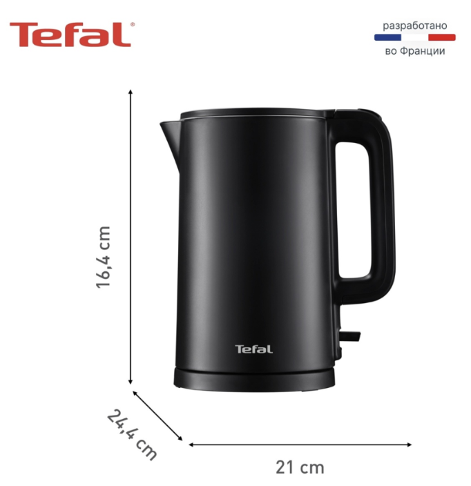 Электрочайник Tefal Thermo Protect KO1408E0 черный купить,NaN