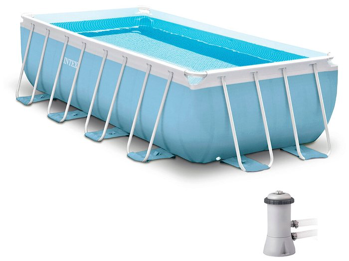 Каркасный бассейн Intex 26788 голубой купить,NaN