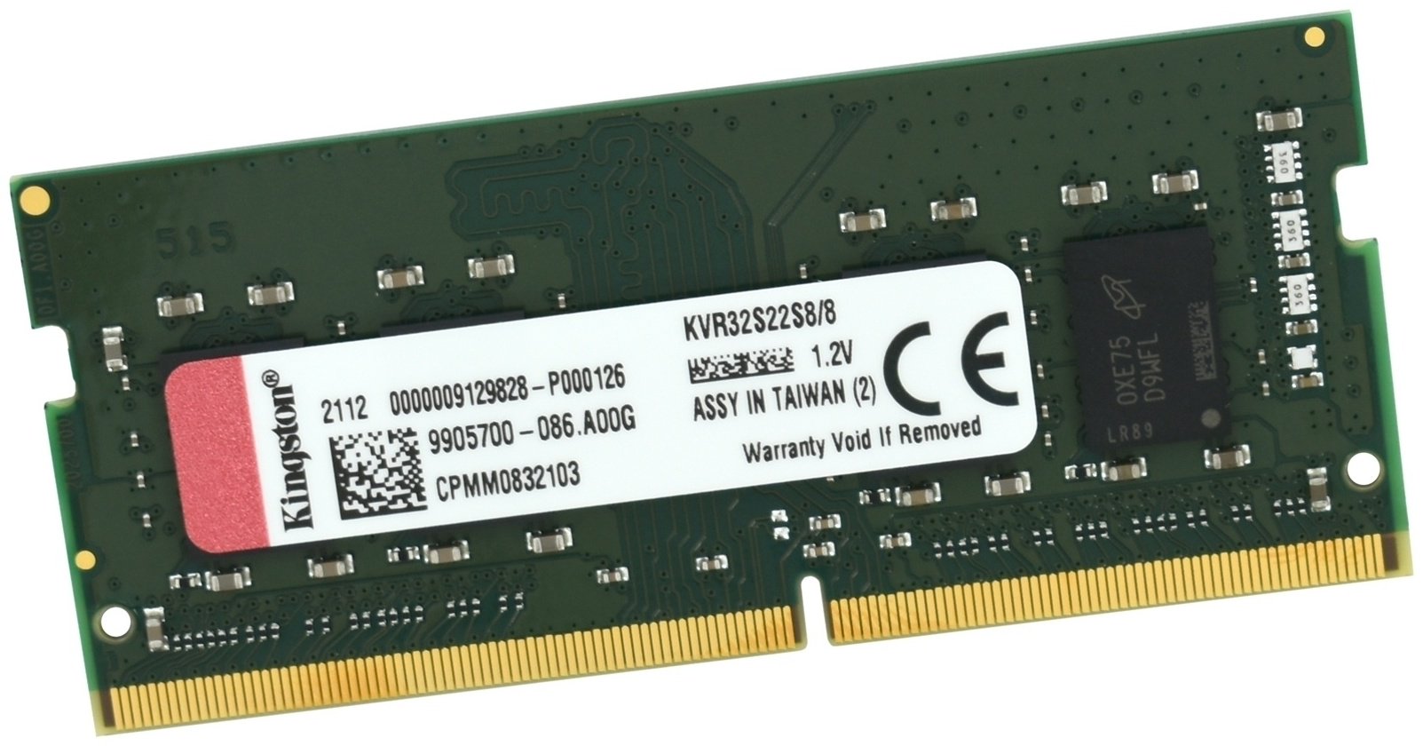 Оперативная память Kingston KVR32S22S8/8 8 Гб купить,60434