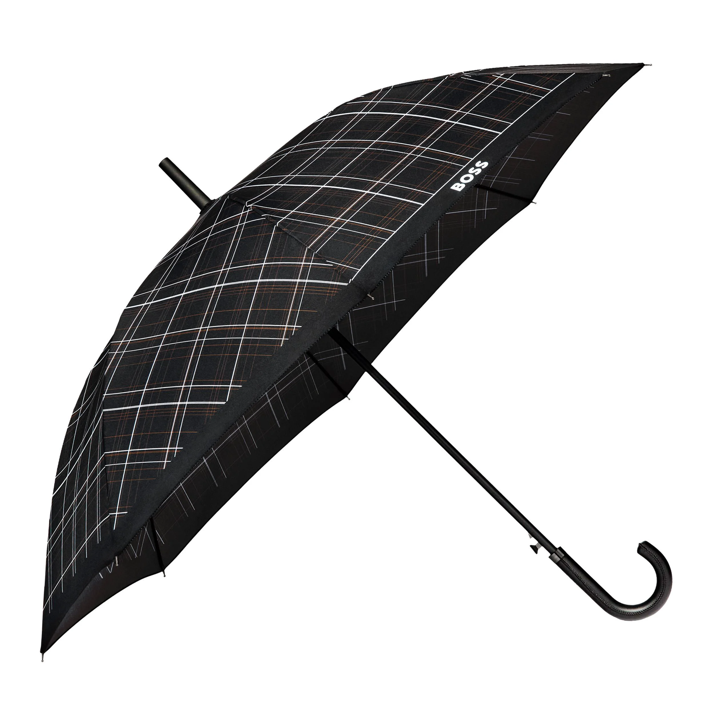 Зонт-трость Hugo Boss Checkered  HUN624A черный