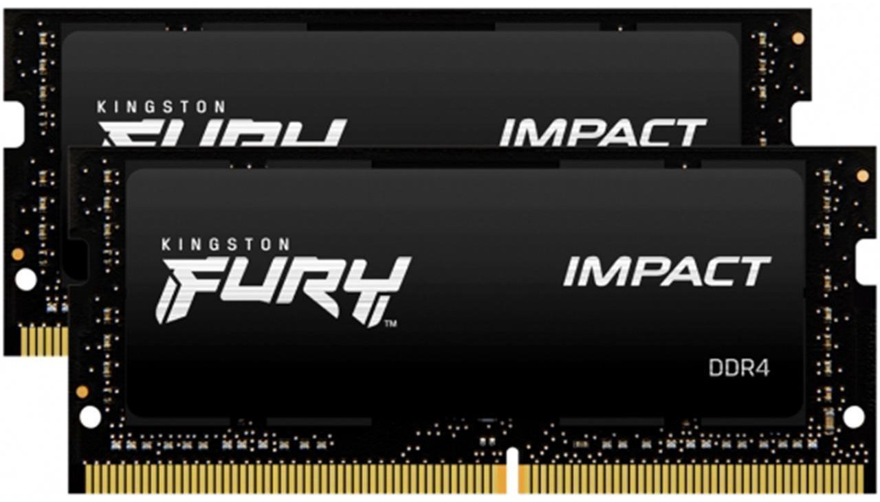 Оперативная память Kingston Fury Impact KF432S20IBK2/32 CL20 32 Гб