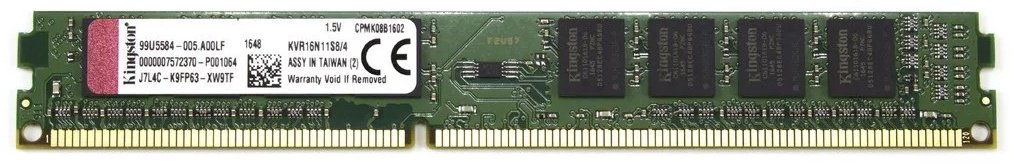 Оперативная память Kingston KVR16N11S8/4WP 4 Гб купить,NaN