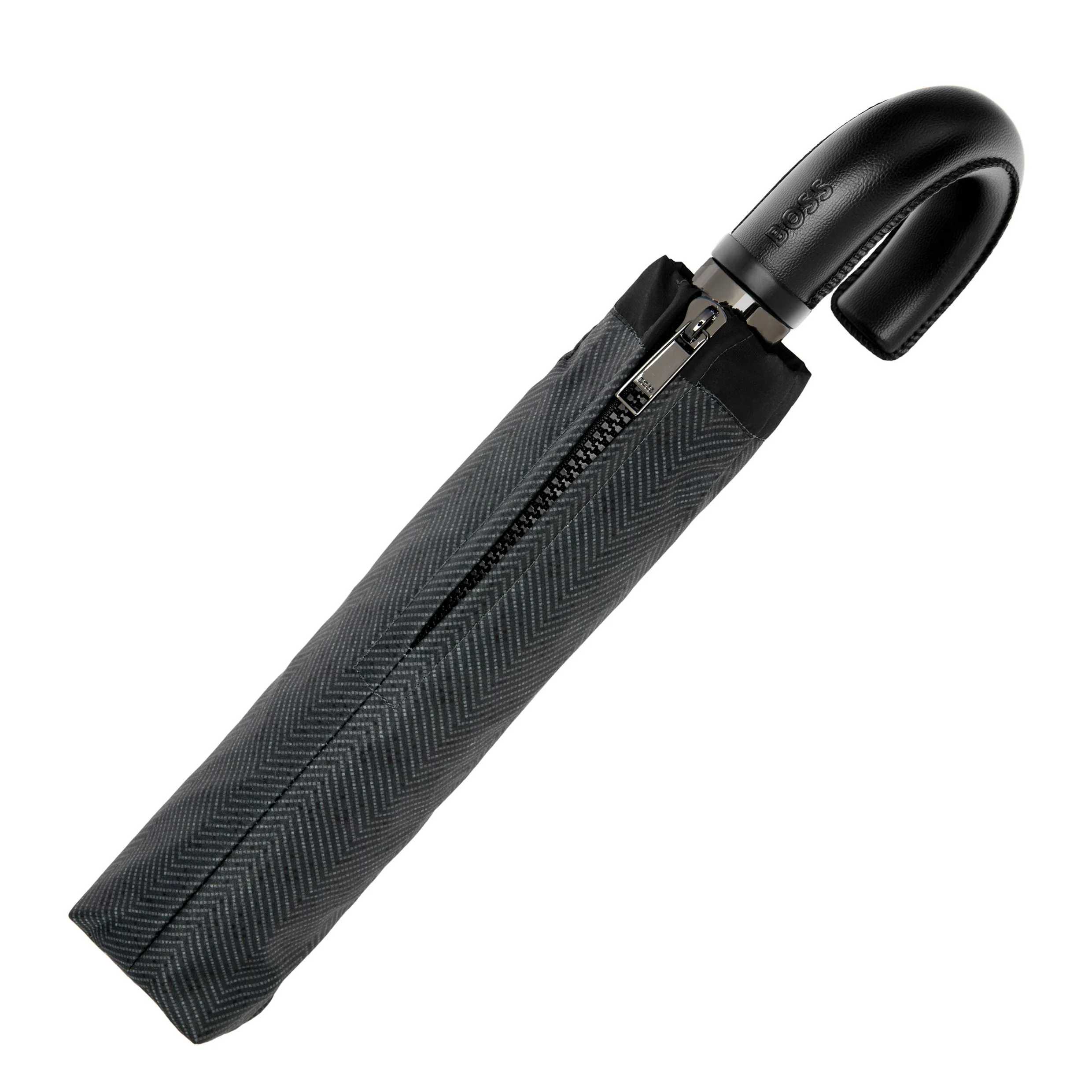 Зонт складной Hugo Boss Chevron HUF614H темно-серый 