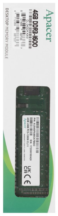 Оперативная память Apacer DL.04G2K.KAM 4 Гб купить,NaN