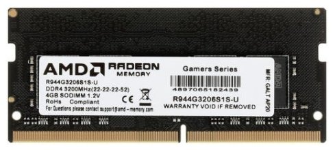Оперативная память AMD Radeon R9 R944G3206S1S-U 4GB купить,23091