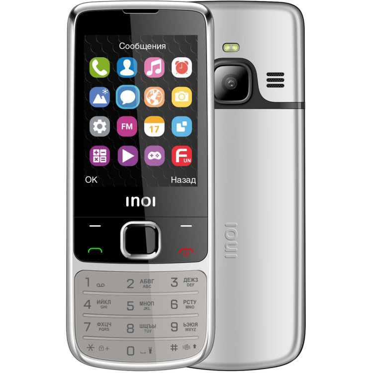 Мобильный телефон Inoi 243 Silver купить,NaN