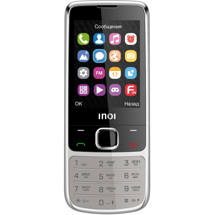 Мобильный телефон Inoi 243 Silver купить,NaN