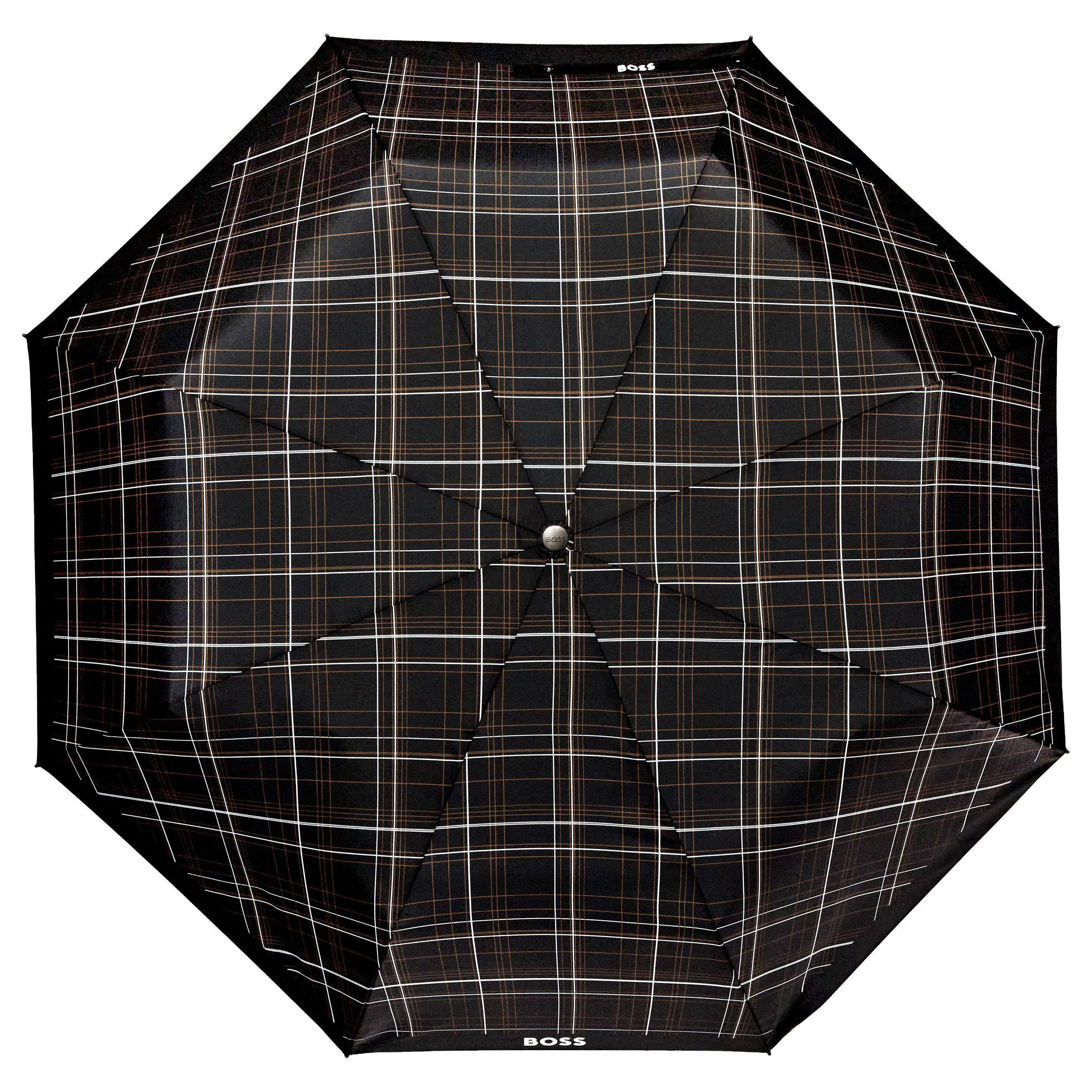 Складной зонт Hugo Boss Checkered HUF624A черный  купить,69000