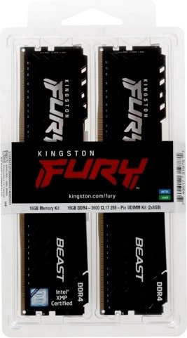 Оперативная память Kingston Fury Beast KF436C17BBK2/16 16GB купить,169341