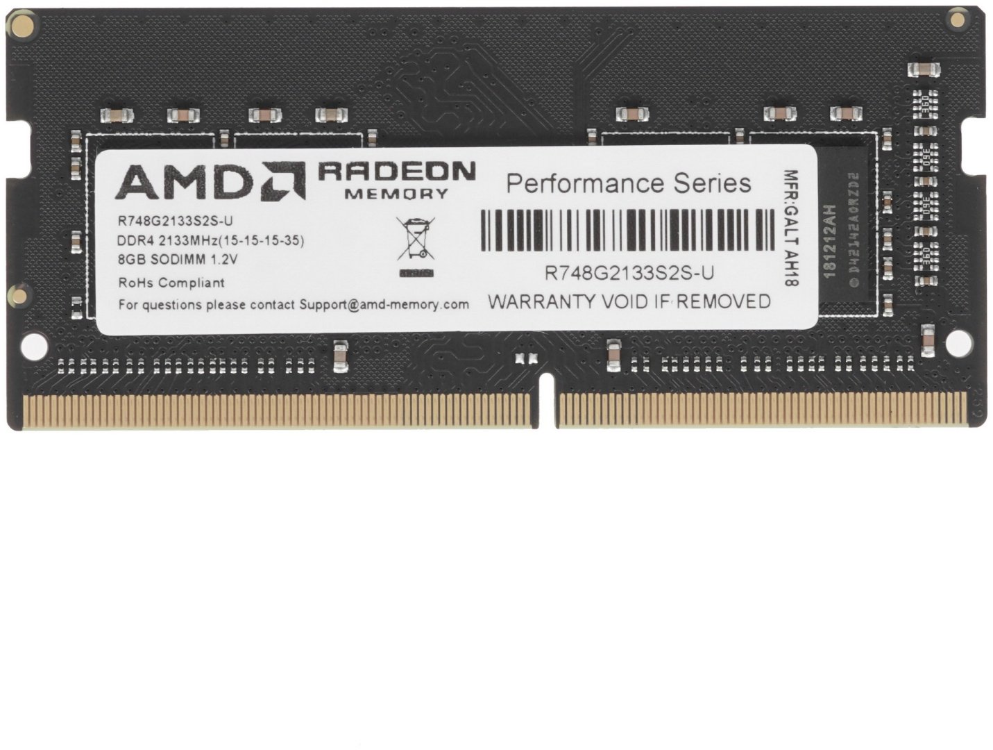 Оперативная память AMD R748G2133S2S-U 8 Гб купить,NaN