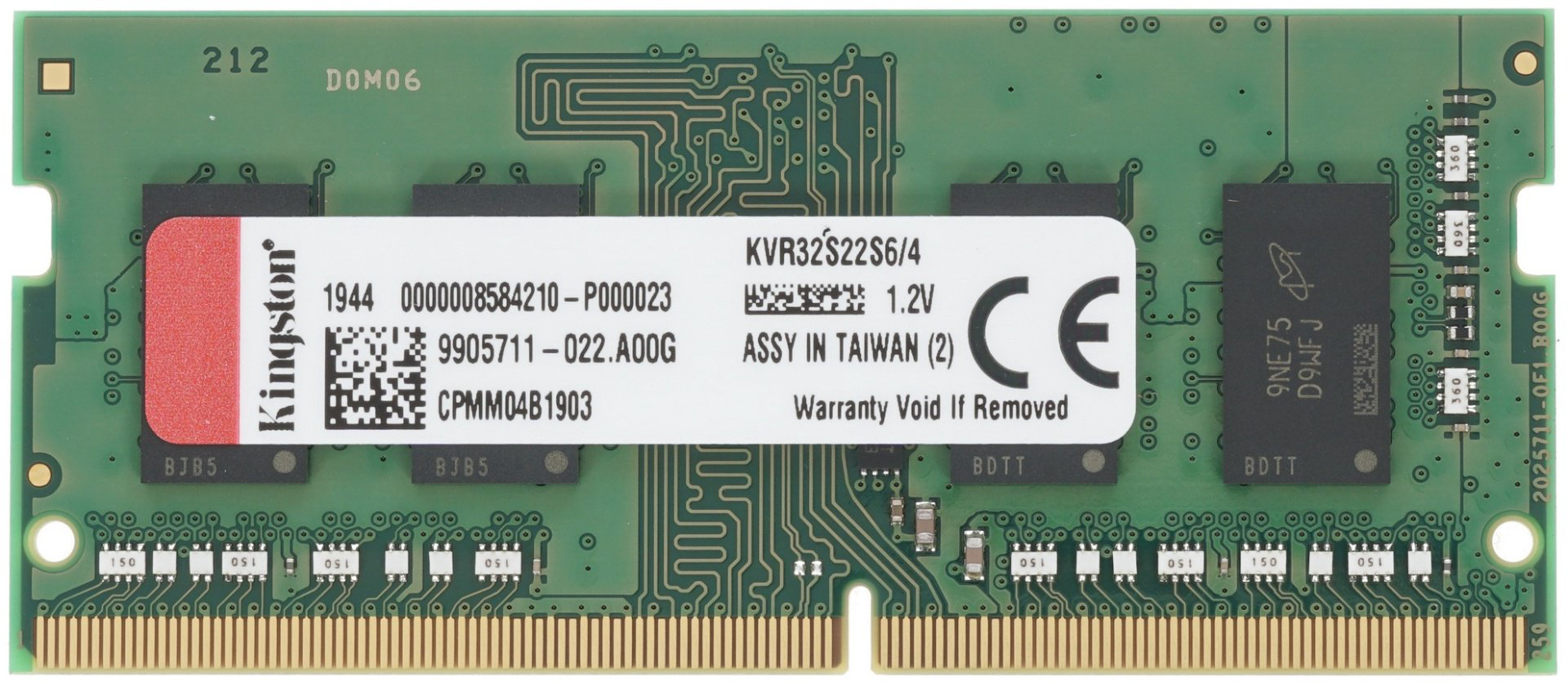 Оперативная память Kingston KVR32S22S6/4 4 Гб купить,NaN