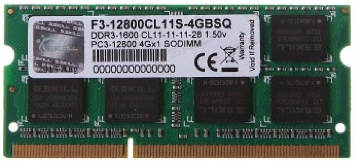 Оперативная память G.SKILL F3-12800CL11S-4GBSQ 4Gb