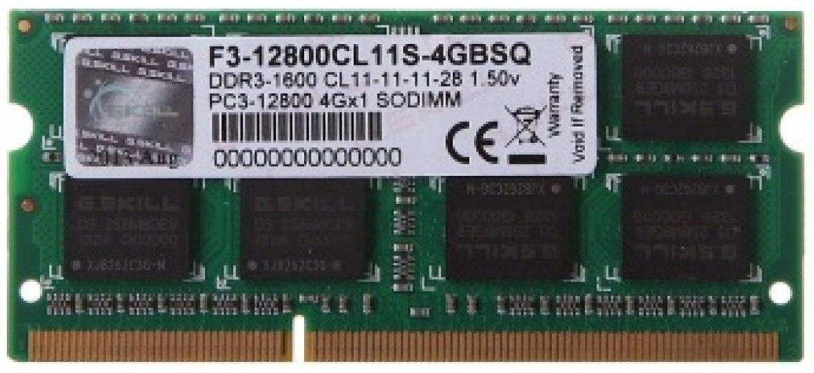 Оперативная память G.SKILL F3-12800CL11S-4GBSQ 4Gb