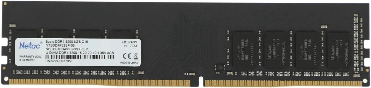 Оперативная память Netac NTBSD4P32SP-08 8 Гб