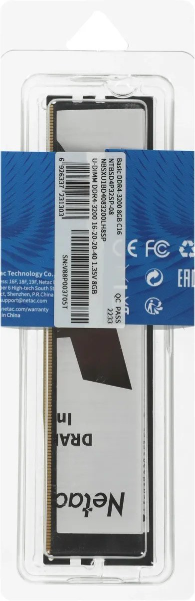 Оперативная память Netac NTBSD4P32SP-08 8 Гб - ForteMarket Оперативная память Netac NTBSD4P32SP-08 8 Гб купить,29590