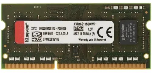 Оперативная память Kingston KVR16S11S8/4WP 4 Гб купить,NaN