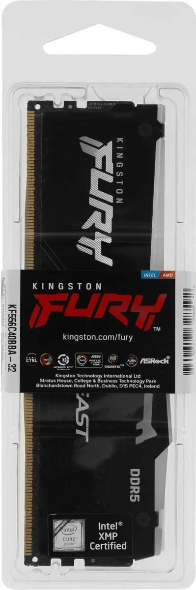 Оперативная память Kingston FURY Beast RGB KF556C40BBA-32 32 Гб купить,333564