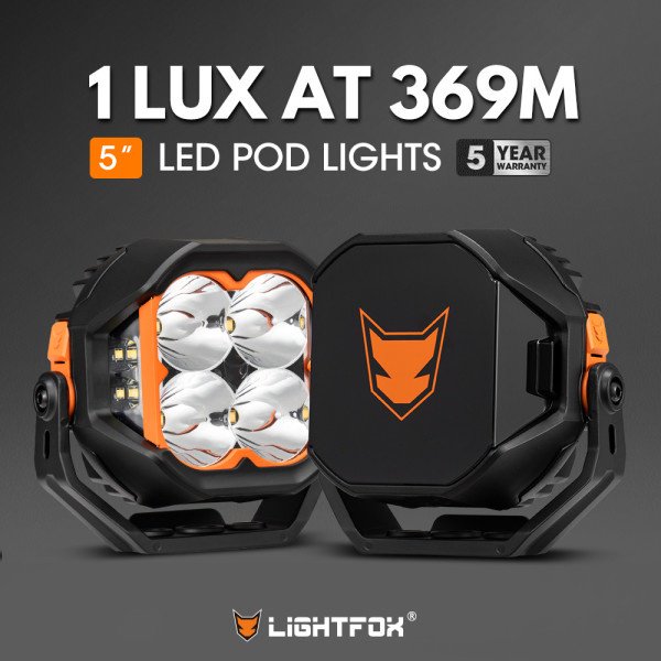 LightFox светодиодная фара LD-DL5-LED Cygnus 5 75 Вт круглая купить,126500