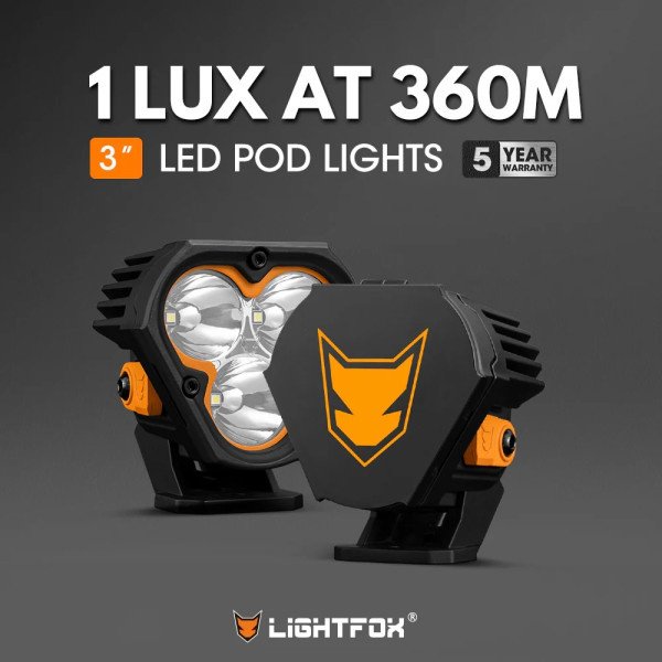 LightFox светодиодная фара Cygnus-3 LD-DL-3LED 40 Вт круглая купить,73500