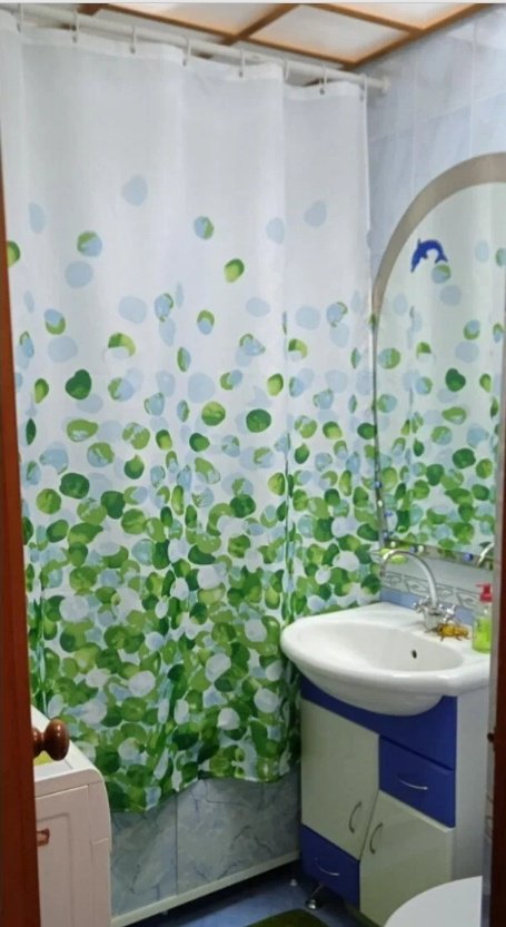 Штора Potato P8824 180x180 белый, зеленый, ткань купить,30500