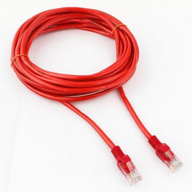 Патч корд Cablexpert PP12-5M/R 5м красный 