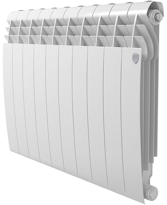 Радиатор Royal Thermo секционный BiLiner 500/Bianco Traff монтажный комплект, кран биметаллический, кол-во секций: 10 купить,113700