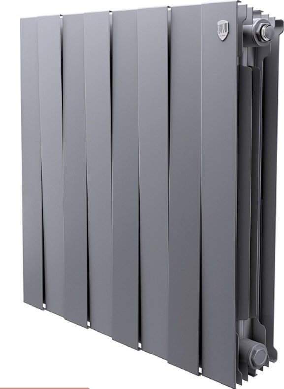 Радиатор Royal Thermo панельный PianoForte 500/Silver Satin биметаллический, кол-во секций: 8 купить,98399