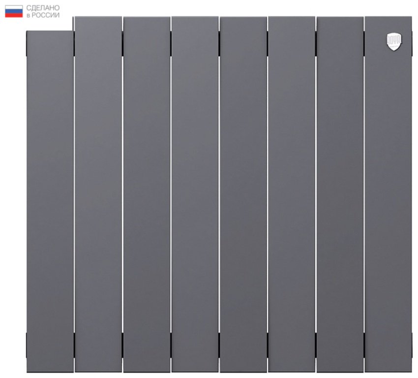 Радиатор Royal Thermo панельный PianoForte 500/Silver Satin биметаллический, кол-во секций: 8 купить,98399