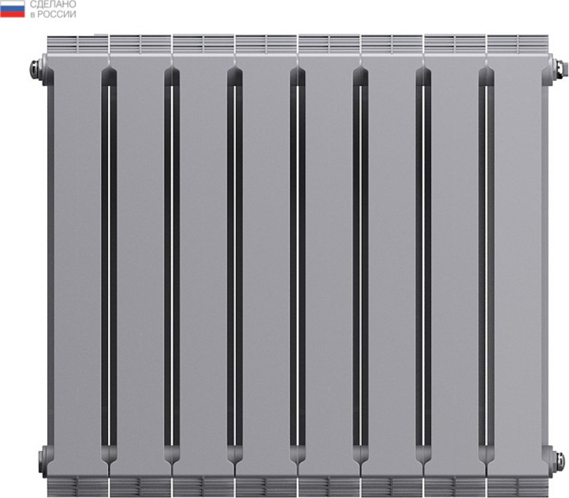 Радиатор Royal Thermo панельный PianoForte 500/Silver Satin биметаллический, кол-во секций: 8 купить,98399