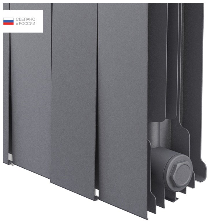 Радиатор Royal Thermo панельный PianoForte 500/Silver Satin биметаллический, кол-во секций: 8 купить,98399