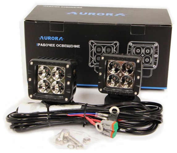 AURORA светодиодная фара ALO-2-P4A/2. 12 Вт квадратная купить,51600