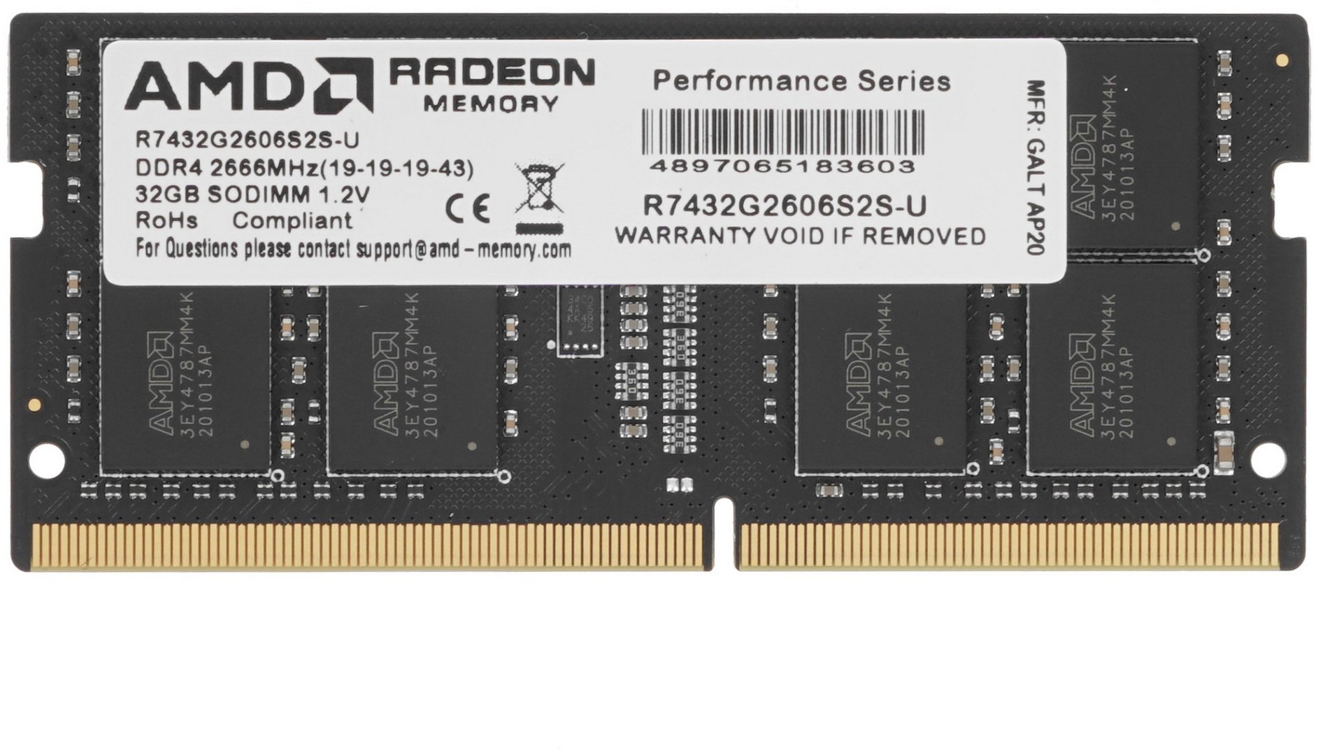 Оперативная память AMD R7432G2606S2S-U 32 Гб купить,NaN
