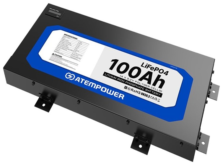 Аккумулятор ATEM POWER 85000000118 LifePo4 100 Ач прямая купить,365000