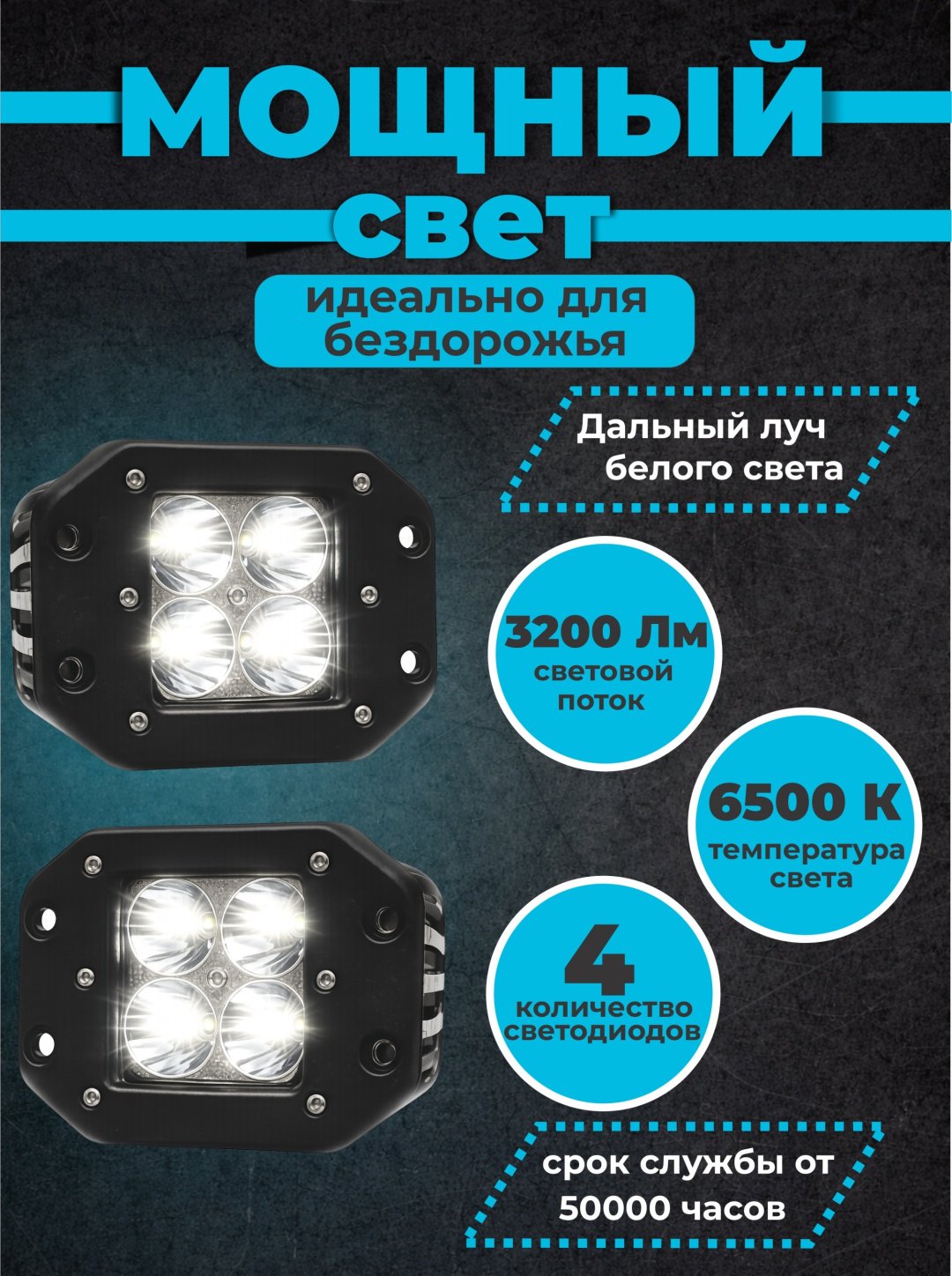 AURORA светодиодная фара ALO-E-2-P4T 40 Вт прямоугольная купить,53000