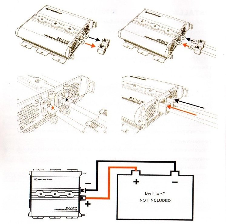 ATEM POWER автомобильный инвертор 85000000607 110 В купить,124000