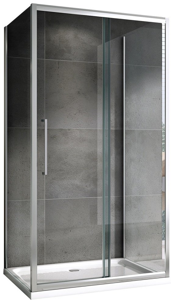 Душевое ограждение Abber двухстенное AG30110H-S80-S80, 1100х800х1950 мм