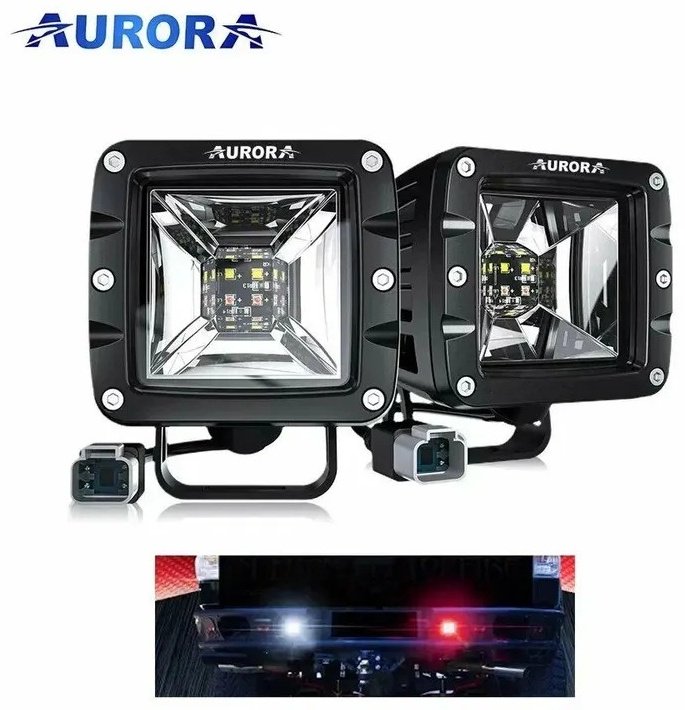 AURORA светодиодная фара ALO-2-E12KR 12 Вт прямоугольная купить,55500