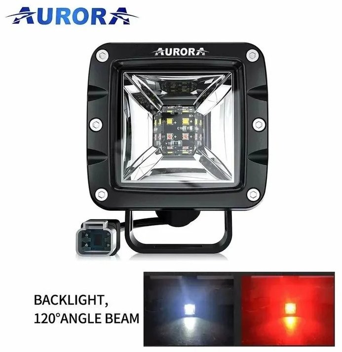 AURORA светодиодная фара ALO-2-E12KR 12 Вт прямоугольная купить,55500
