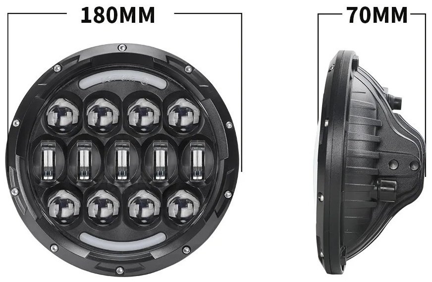 LOYO светодиодная фара LY-7-105W-X 105 Вт круглая купить,62000