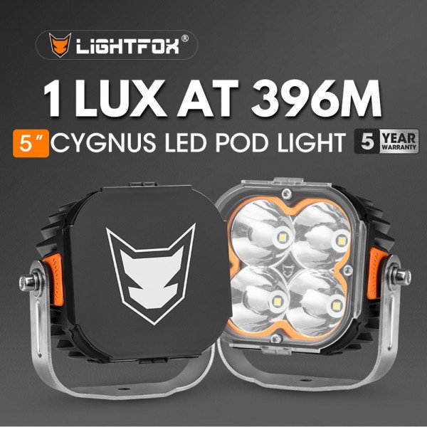 LightFox светодиодная фара Cygnus-LF-PL5-ORG 120 Вт квадратная купить,97000