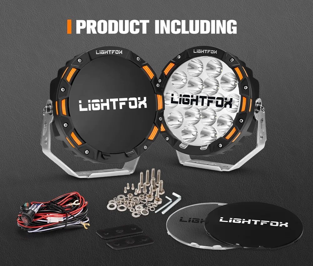 LightFox светодиодная фара LF-DL7-PF-2 98 Вт круглая купить,136400