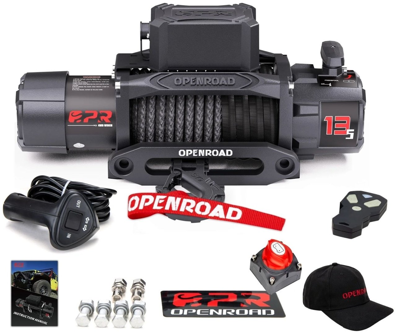 Лебедка электрическая OPENROAD OPENROAD 13.5K 26 м купить,232500