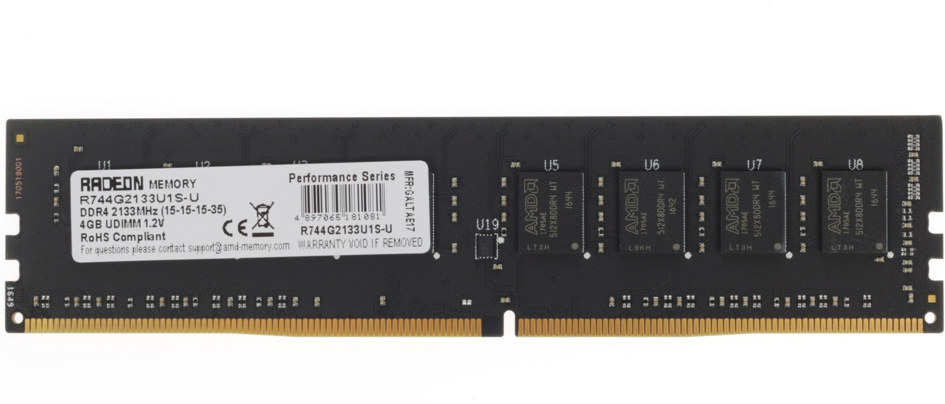 Оперативная память AMD R744G2133U1S-U 4 Гб купить,NaN