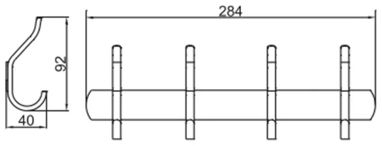 Potato держатель P143-4G 1 шт, металл купить,30100