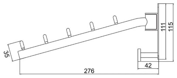 Potato держатель P338-5 1 шт, металл купить,30300