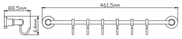 Potato набор крючков P1914-6 1 шт, металл купить,30800