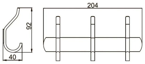 Potato держатель P143-3Q 3 1 шт, металл купить,30500