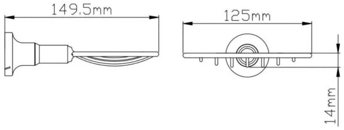 Potato мыльница P1802-1BL 1 шт, металл купить,30400