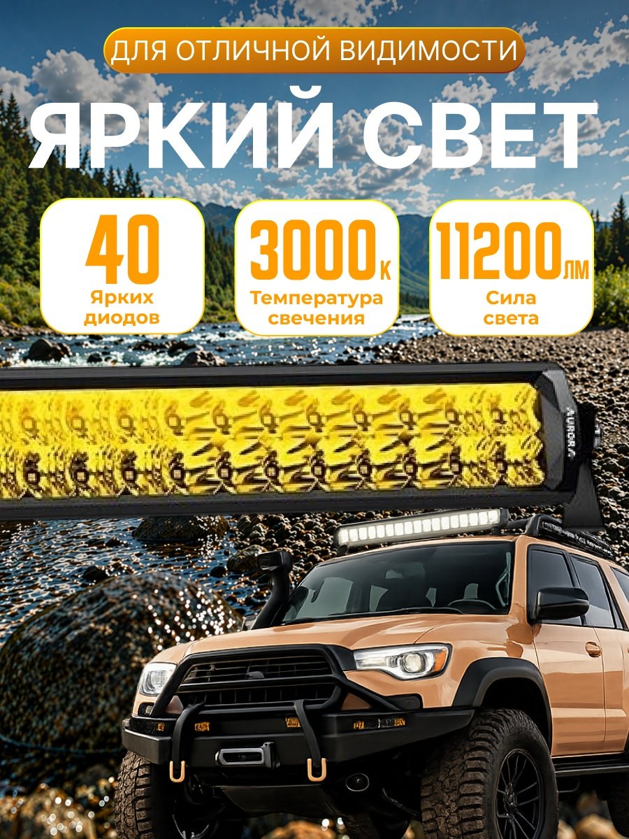 AURORA светодиодная балка ALO-T-D6D1-20 200 Вт прямоугольная купить,72800
